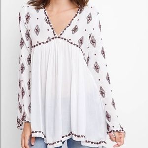 Free People Diamond Embroidered Tunic